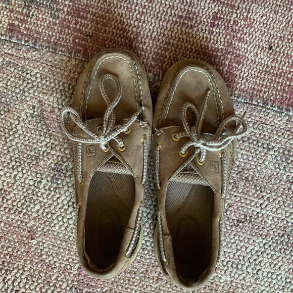 SIZE 5 women's Sperry boat shoes light brown - Picture 4 of 5